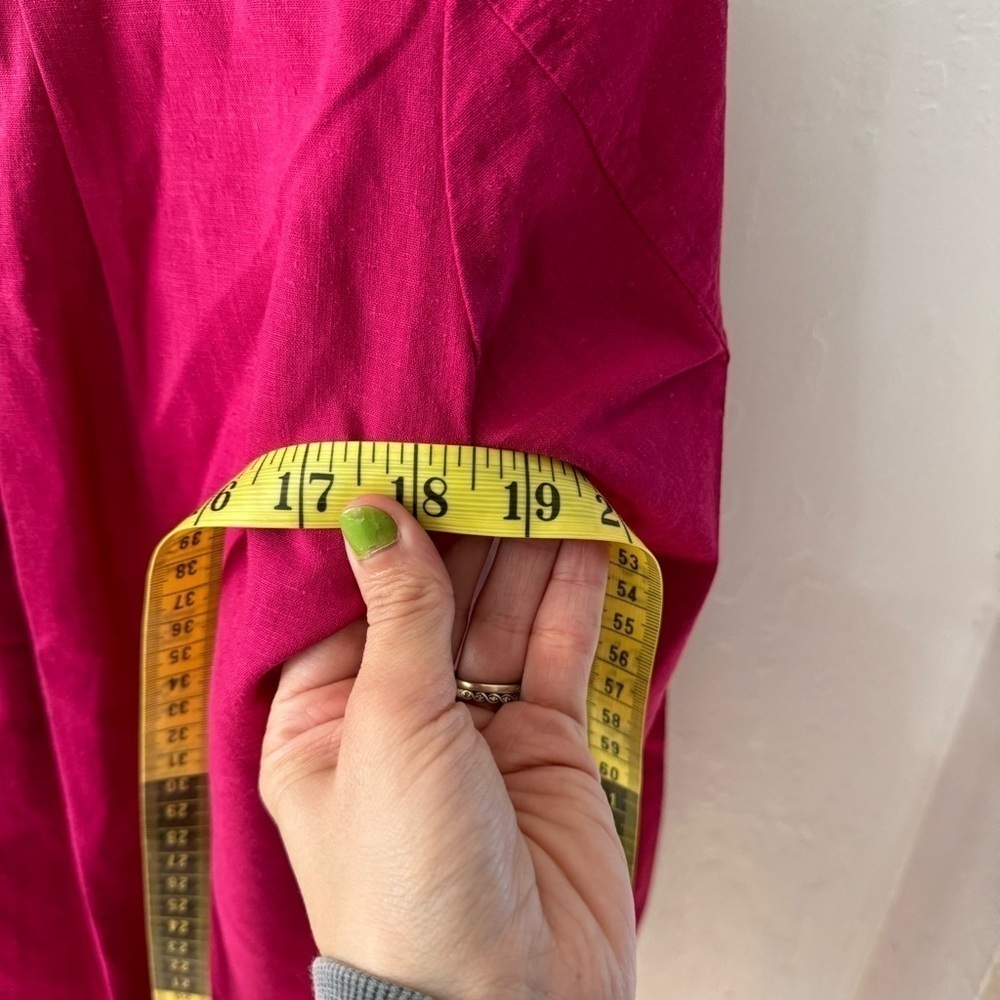 Johnny Was Calme Pink XS Pink 3/4 Tassel Embroidered Blouse - Picture 12 of 14